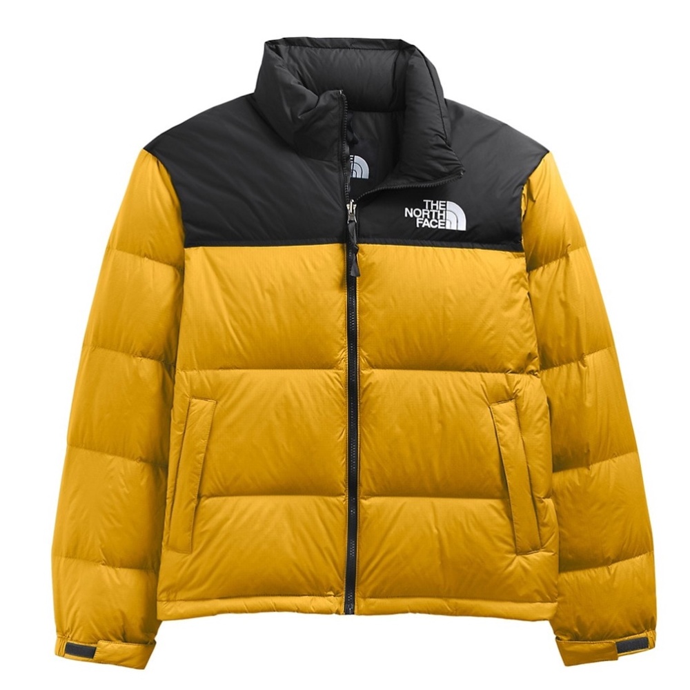 The North Face 1996 Retro Nuptse Puffer Coat in Arrow Wood Yellow Size Small